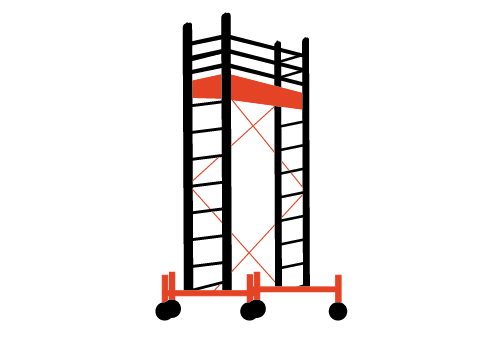 Rollgerüste Piktogramm